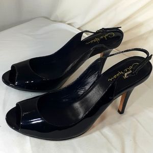 Cole Haan black patent leather heels new without tags size 9